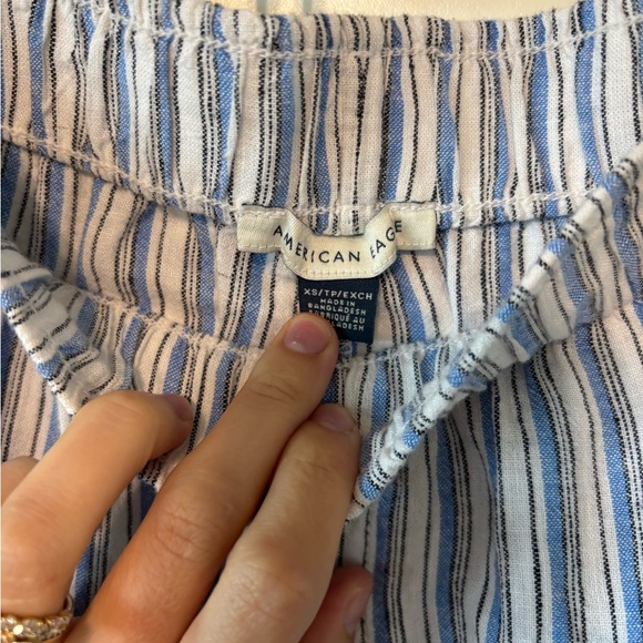 AE Weekend Vibes Linen-Blend Pull-On Pant NWOT - Picture 3 of 4